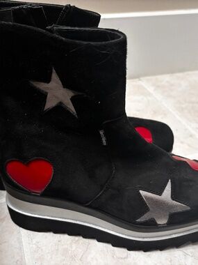 Italian Black Suede Boots